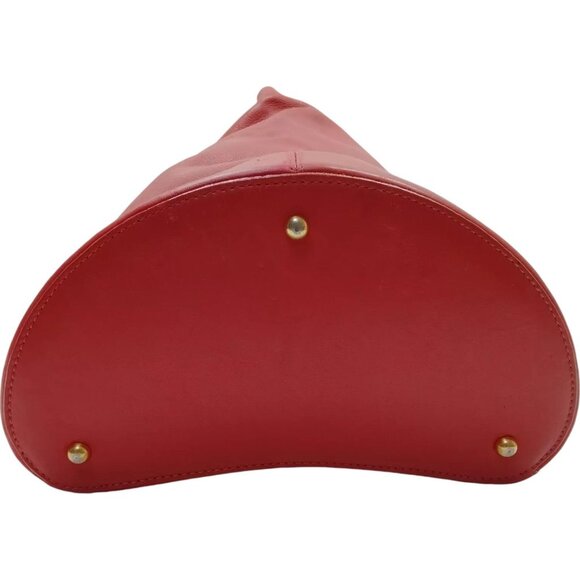 213303AQ (C4) Loewe Shoulder Bag Red Leather - Picture 4 of 9